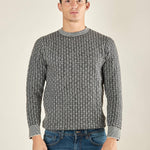 Maglia Uomo Manica Lunga Girocollo Strutturata. Comfort e Stile per Ogni Occasione OE1F2W5M69 NERO OVER-D