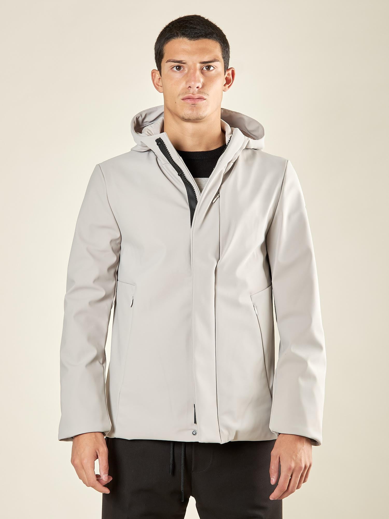 Giubbino da Uomo Invernale con Cappuccio e Interno in Ecopelliccia. Comfort e Stile per lInverno OC1F2W5J12 GHIACCIO OVER-D