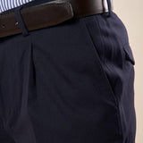 Pantalone da Uomo con Pence  Vestibilità Regular, Tasche allAmericana e Pattine Posteriori. PSI1802H BLU HAMAKI-HO