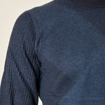 Maglia Uomo Invernale in Poly Wool Finezza 12 con Intarsi Rombi. CON4131225 NAVY CONSENSO