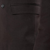 Abito da uomo doppio petto regular fit con tasche con pattina. OC1F2W5A01 NERO OVER-D