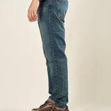 Jeans Uomo 5 Tasche Regular Fit Lavaggio Scuro. M49304 DENIM GUY