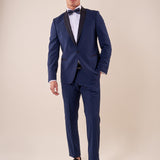 Abito smoking cerimonia elegante giacca monopetto uomo. TM/NAPOLIPRS AVION ITALIAN FORMAT