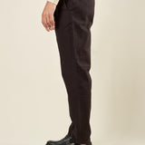 Pantalone da Uomo Invernale in Cotone Elasticizzato con Pinces Vestibilità Regolare. M49448 NERO GUY