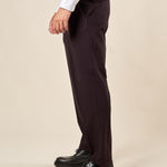 Pantalone da Uomo in Tessuto Punto Milano Pinces, Tasche allAmericana ed Elastico Dietro per Comfort e Stile. PSI1800H NERO HAMAKI-HO