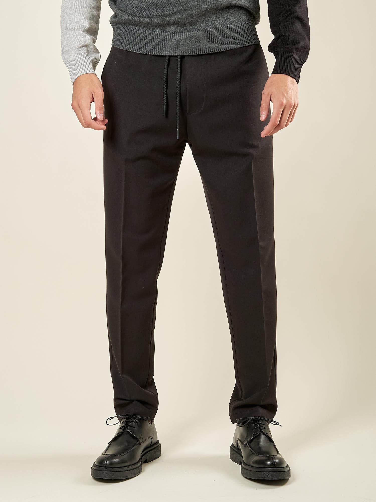 Pantalone da Uomo Invernale Elasticizzato. Modello Pantalaccio. OC1F2W5P07 NERO OVER-D