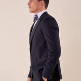 Abito classico cerimonia giacca rever a lancia in raso uomo. TM/NAPOLIPRL BLU ITALIAN FORMAT