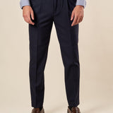 Pantalone da Uomo con Pence  Vestibilità Regular, Tasche allAmericana e Pattine Posteriori. PSI1802H BLU HAMAKI-HO