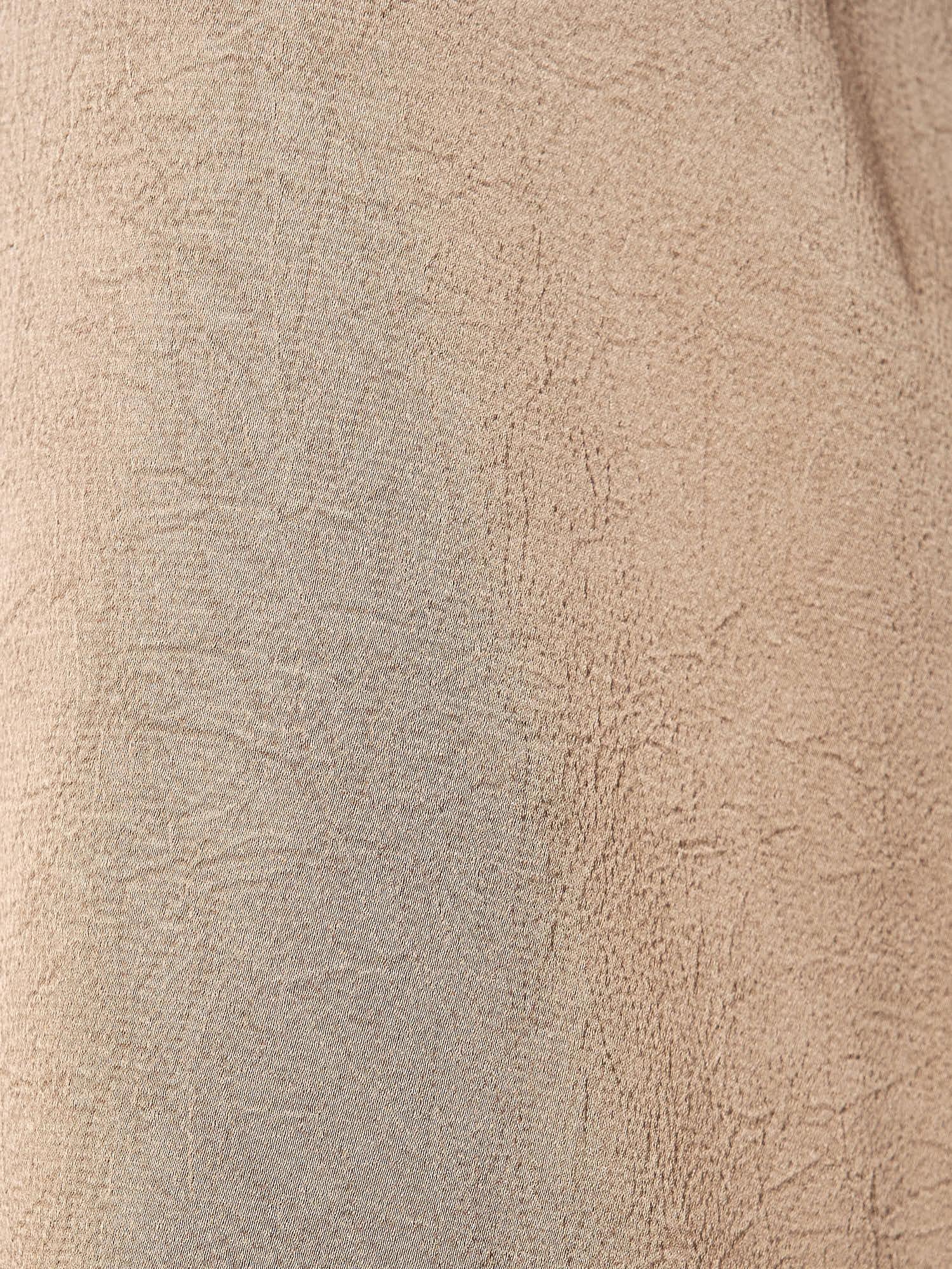 Blusa Donna Curvy Girocollo Ampio   Raso Goffrato Davanti e Spacchetto Laterale. F453YBFKAVI TORTORA Lizalù