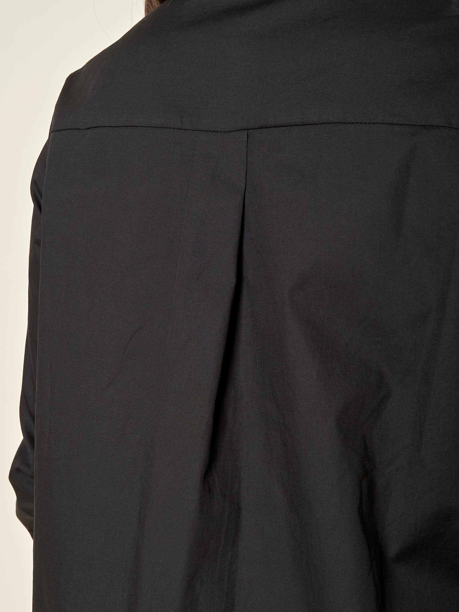 Camicia donna in cotone con pietre sui polsi. Manica lunga, bottoni tono su tono. CA003361 NERO ARTIGLI