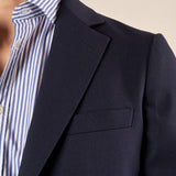 Giacca da Uomo Due Bottoni con Tasche a Toppa Eleganza Casual e Stile Sartoriale. GAI1622H BLU HAMAKI-HO