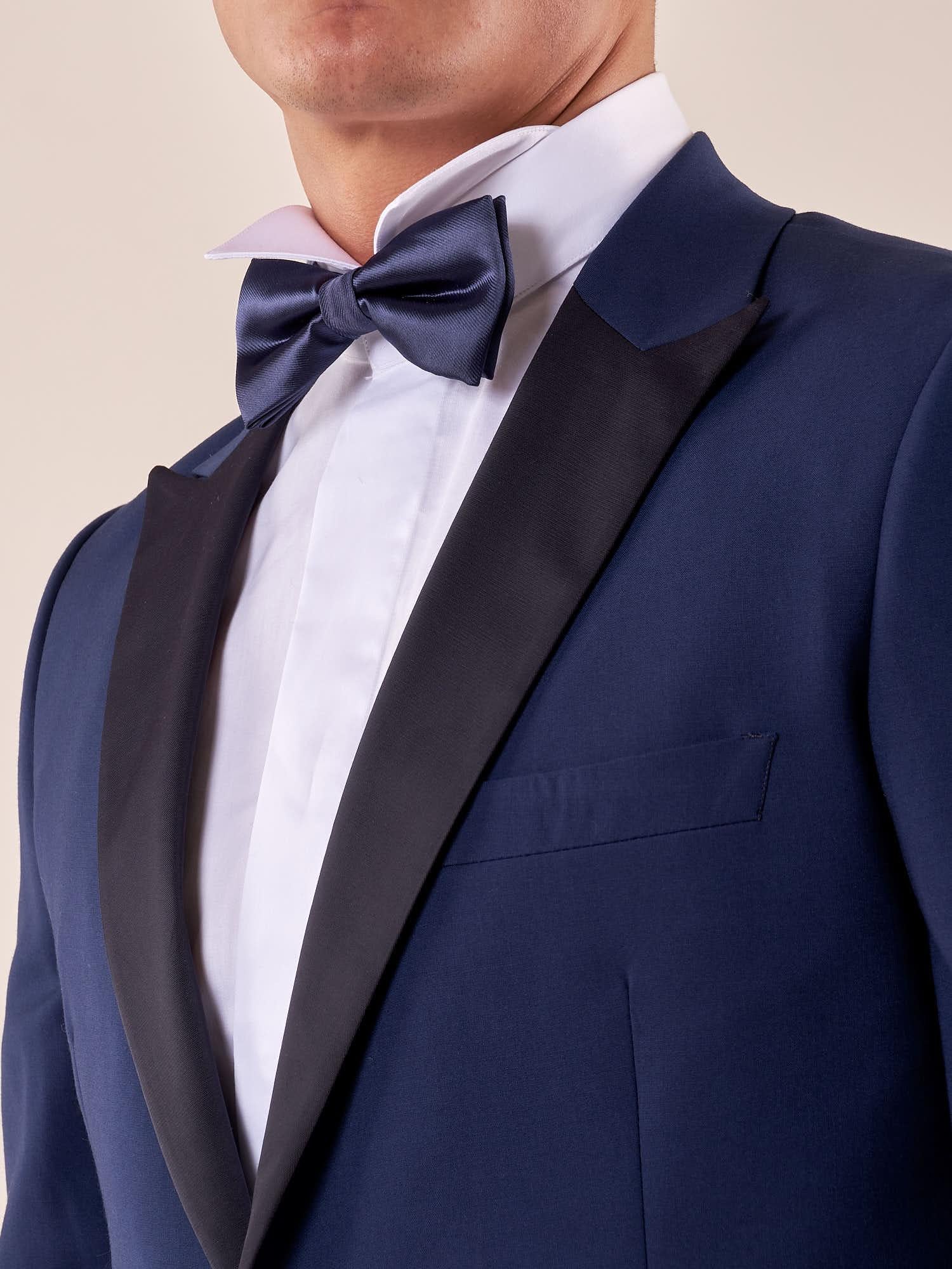 Abito classico cerimonia giacca rever a lancia in raso uomo. TM/NAPOLIPRL AVION ITALIAN FORMAT