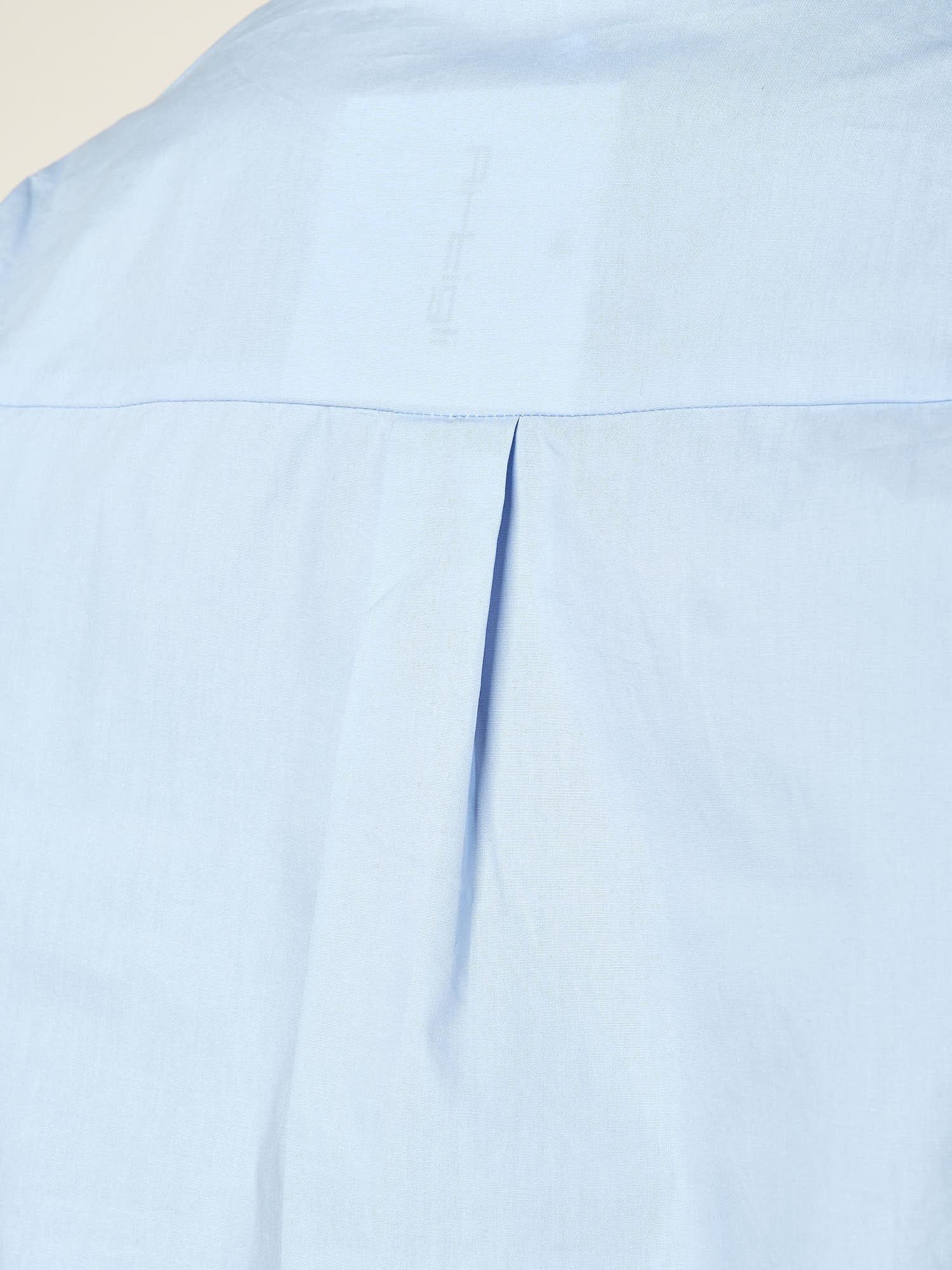 Camicia donna in cotone con applicazioni di pietre. CA002958 CELESTE ARTIGLI