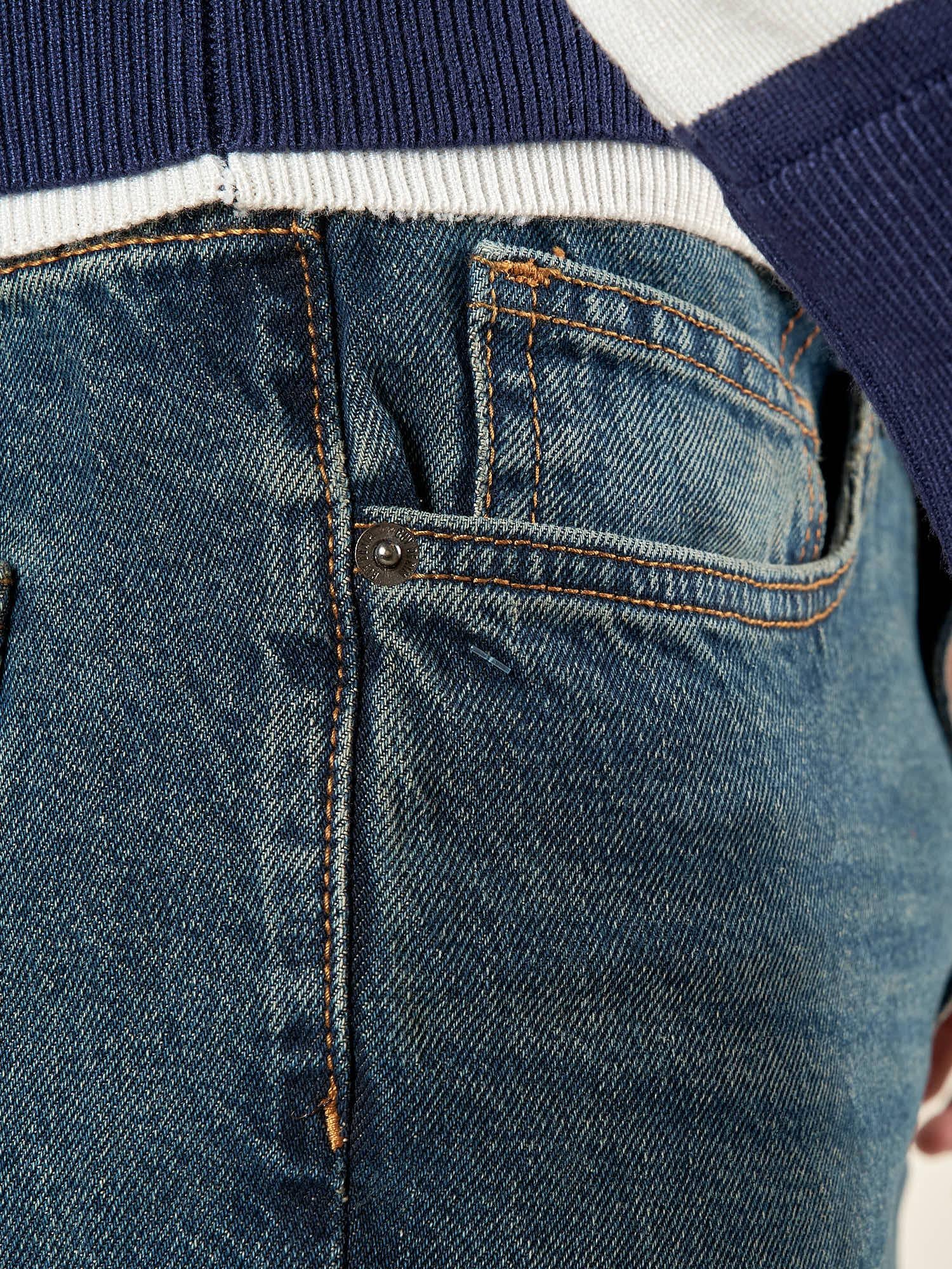 Jeans Uomo 5 Tasche Regular Fit Lavaggio Scuro. M49304 DENIM GUY