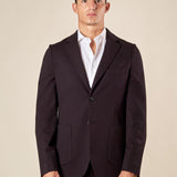 Giacca da Uomo in Tessuto Punto Milano  Comfort Elegante con Tasche a Toppa. GAI1621H NERO HAMAKI-HO