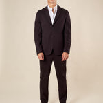 Giacca da Uomo in Tessuto Punto Milano  Comfort Elegante con Tasche a Toppa. GAI1621H NERO HAMAKI-HO