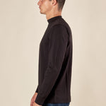 Lupetto Uomo Manica Lunga in Caldo Cotone elasticizzato ComfortTermico e stile essenziale. TI283H NERO HAMAKI-HO