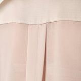 Camicia donna in georgette con inserti in raso. Bottoncini e polsini in raso. CA003056 TORTORA ARTIGLI