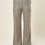 Pantalone donna a palazzo in principe di Galles. PA003460 MORO/AVORIO ARTIGLI