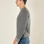 Maglia Uomo Manica Lunga Girocollo Strutturata. Comfort e Stile per Ogni Occasione OE1F2W5M69 NERO OVER-D