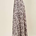 Gonna donna lunga in fantasia nero e avorio. GO003250 NERO/AVORIO ARTIGLI