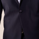 Abito classico cerimonia giacca rever a lancia in raso uomo. TM/NAPOLIPRL BLU ITALIAN FORMAT