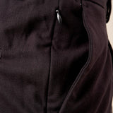 Pantalone da Uomo in Tessuto Punto Milano Pinces, Tasche allAmericana ed Elastico Dietro per Comfort e Stile. PSI1800H NERO HAMAKI-HO