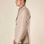 Giacca da Uomo Due Bottoni con Tasche a Toppa  Eleganza Casual e Stile Sartoriale. GAI1622H BEIGE HAMAKI-HO