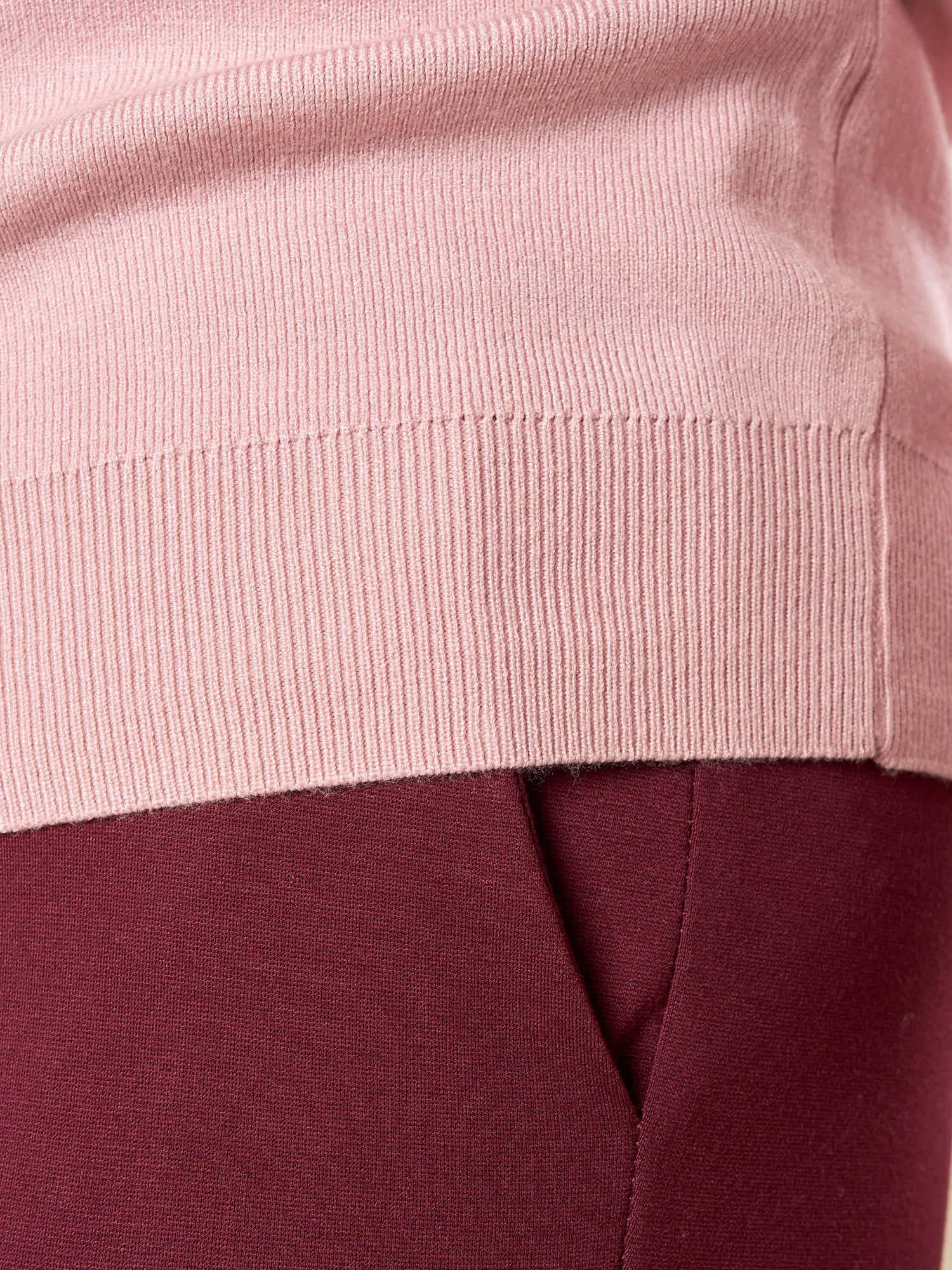 Pantalone Donna Curvy in Punto Milano  Modello Zampetta alla Caviglia con Tasca America. F646YBFFABIA AMARONE Lizalù