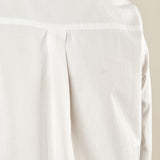 Camicia donna in cotone con pietre sui polsi. Manica lunga, bottoni tono su tono. CA003361 PANNA ARTIGLI