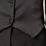 Camicia donna in voile con baschina in raso. CA003231 NERO ARTIGLI