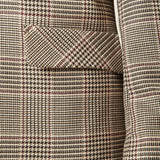 Giacca donna principe di Galles ad un bottone. GI003459 MORO/AVORIO ARTIGLI