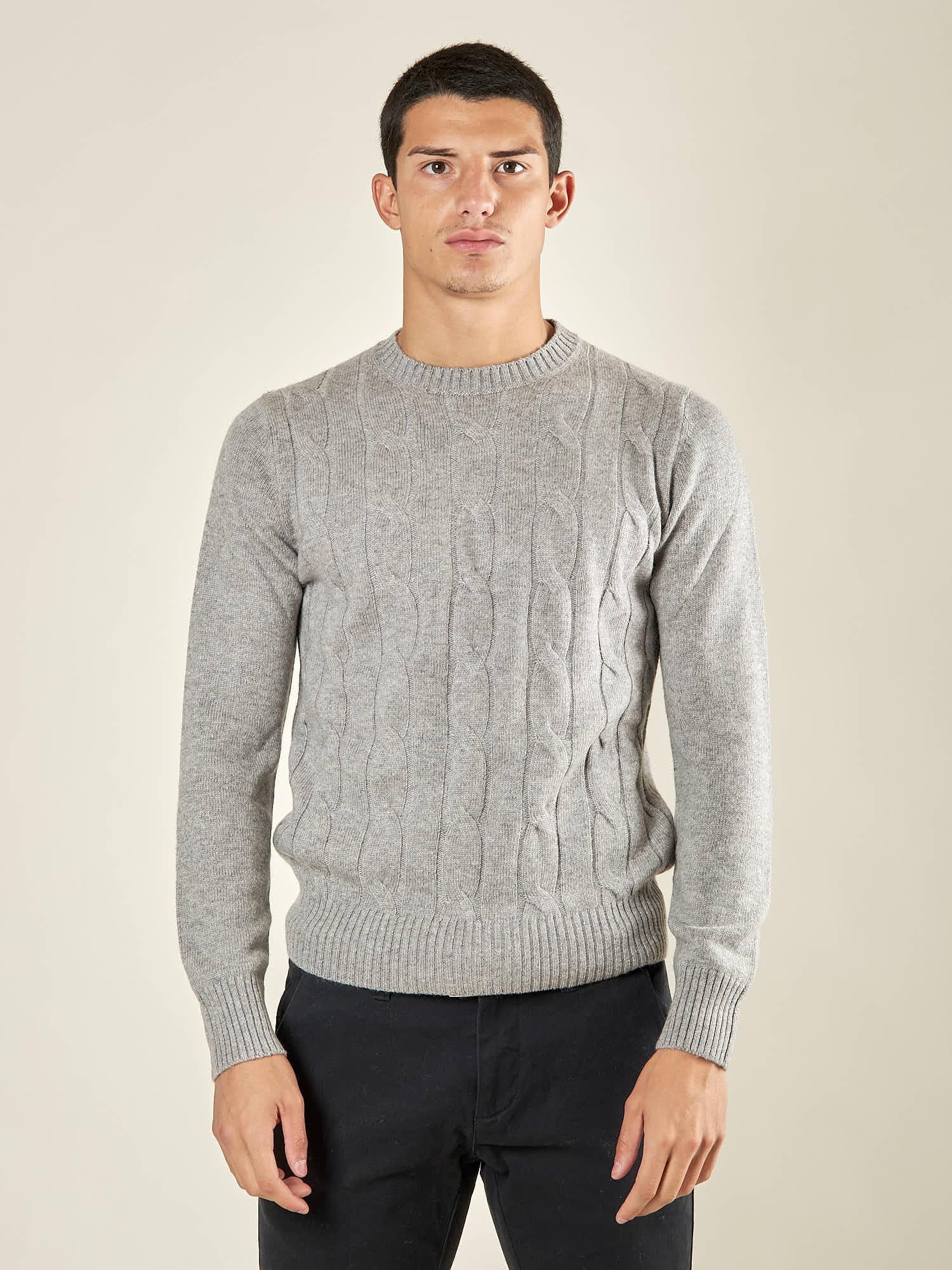 Maglia Uomo in Misto Cashmere a Trecce. Eleganza e Comfort per Ogni Occasione. CON4209225 FELTRO CONSENSO