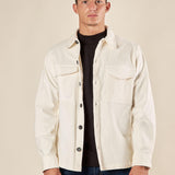 Giubbino Uomo Over Shirt Worker in Velluto. GBI1630H OFF WHITE HAMAKI-HO