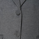 Cappotto donna monopetto. Due bottoni, tasca a pattina e vestibilità affiancata. CP003189 GRIGIO SCURO ARTIGLI