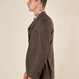 Giacca da Uomo in Tessuto Punto Milano Comfort Elegante con Tasche a Toppa. GAI1621H VERDE HAMAKI-HO