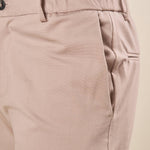 Pantalone da Uomo in Punto Milano Tasche allAmericana Passacinta ed Elastico Dietro per Comfort e Stile. OE1F2W5P26 BEIGE OVER-D