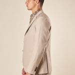 Giacca da Uomo Due Bottoni con Tasche a Toppa  Eleganza Casual e Stile Sartoriale. GAI1622H BEIGE HAMAKI-HO