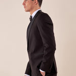 Abito smoking cerimonia elegante giacca monopetto uomo TM/NAPOLIPRS NERO ITALIAN FORMAT