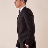 Abito smoking cerimonia elegante giacca monopetto uomo TM/NAPOLIPRS NERO ITALIAN FORMAT