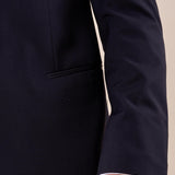 Abito classico cerimonia giacca rever a lancia in raso uomo. TM/NAPOLIPRL BLU ITALIAN FORMAT