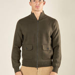 Maglia da Uomo Invernale in Misto Lana con Zip e Tasche con Pattine. Calda, Elegante e Funzionale. CON4061225 FOREST CONSENSO