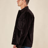 Giubbino Uomo Over Shirt Worker in Velluto. GBI1630H NERO HAMAKI-HO