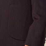 Giacca da Uomo in Tessuto Punto Milano  Comfort Elegante con Tasche a Toppa. GAI1621H NERO HAMAKI-HO