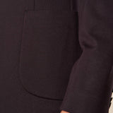 Giacca da Uomo in Tessuto Punto Milano  Comfort Elegante con Tasche a Toppa. GAI1621H NERO HAMAKI-HO