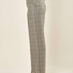 Pantalone donna a palazzo in principe di Galles. PA003460 MORO/AVORIO ARTIGLI