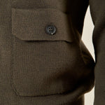 Maglia da Uomo Invernale in Misto Lana con Zip e Tasche con Pattine. Calda, Elegante e Funzionale. CON4061225 FOREST CONSENSO