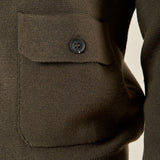 Maglia da Uomo Invernale in Misto Lana con Zip e Tasche con Pattine. Calda, Elegante e Funzionale. CON4061225 FOREST CONSENSO