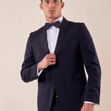 Abito smoking cerimonia elegante giacca monopetto uomo TM/NAPOLIPRS BLU MEDIO ITALIAN FORMAT