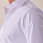 Camicia in cotone elasticizzatoa slim collo francese con riprese uomo. FBSOFT BIANCO FB Uomo 